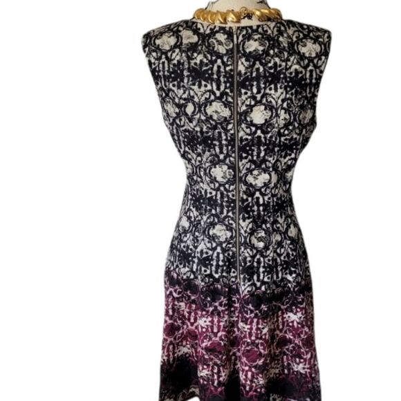 Ombre Lace Overlay Fit And Flare - Picture 2 of 3